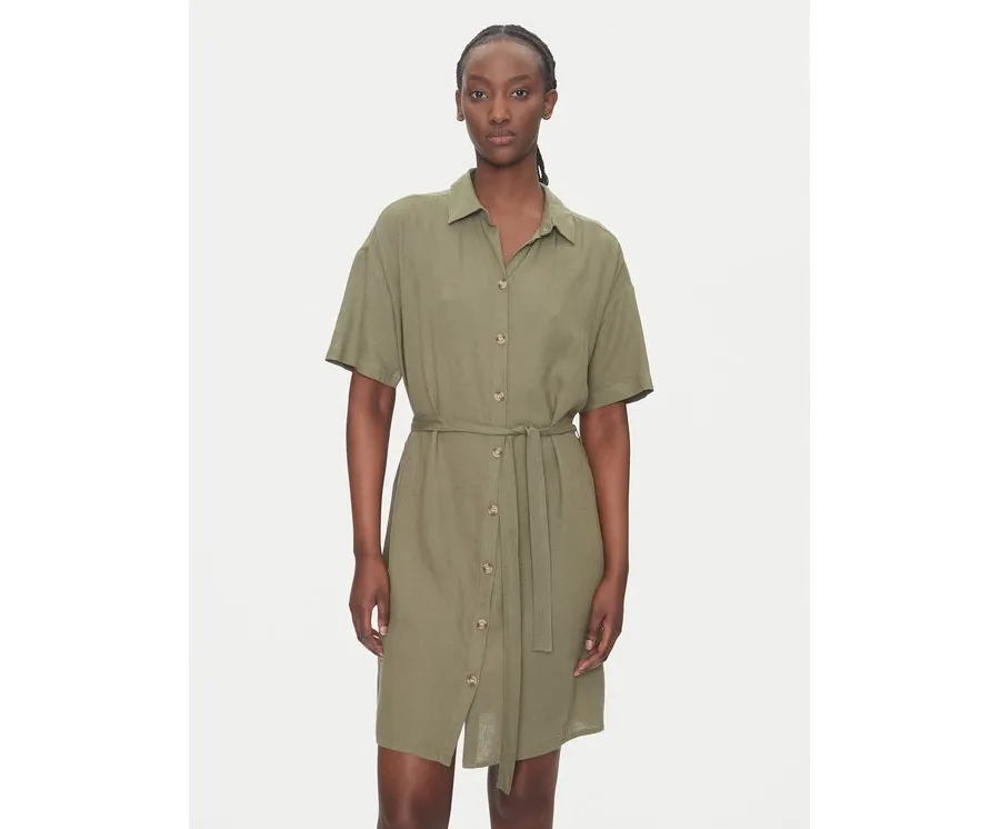obrazek 1 Vero Moda Sukienka koszulowa Thea 10333791 Zielony Loose Fit