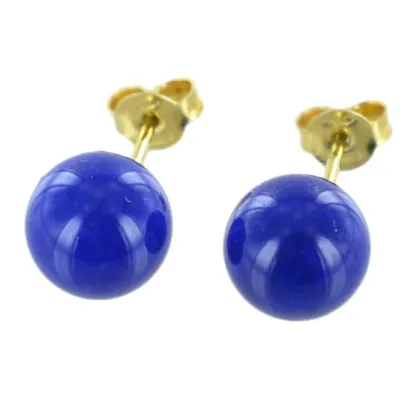 Zdjęcie Damskie kolczyki w kształcie kuli z żółtym złotem