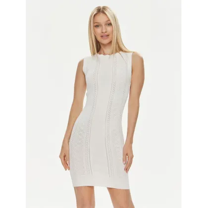 Zdjęcie Guess Sukienka dzianinowa Es Sl Adaline W4GK11 Z2U00 Écru Slim Fit
