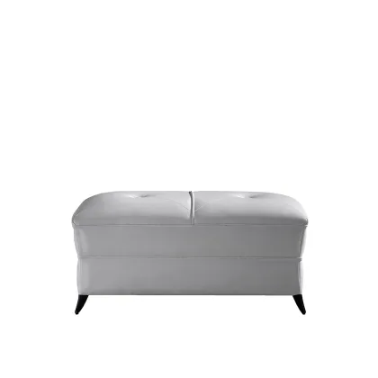 Picture Luxurious white LUCIA coffee table made of eco-leather - Collecion Alexandra