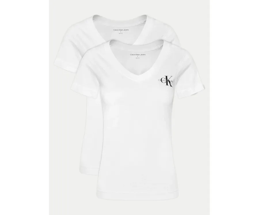 obrazek 1 Calvin Klein Jeans Komplet 2 t-shirtów J20J223447 Biały Regular Fit