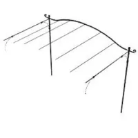 Picture Curved extension of the free-standing Solaire pergola 186×340 cm