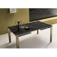 Picture Exclusive table with a ceramic top and extendable glass elements - Tonelli Design