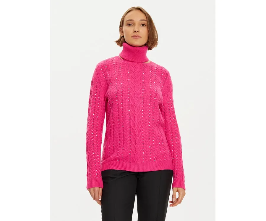 obrazek 1 LOLA CASADEMUNT Golf LF2411017 Różowy Regular Fit