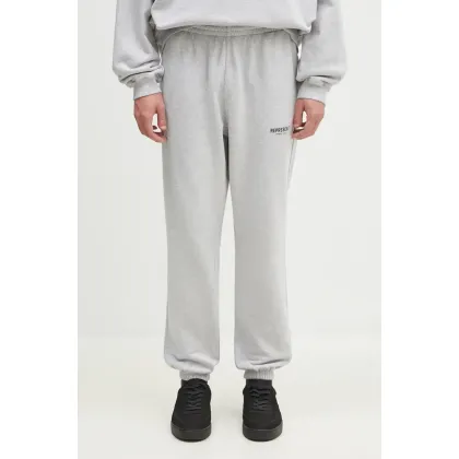 Zdjęcie Represent spodnie dresowe bawełniane Represent Owners Club Sweatpant kolor szary z nadrukiem OCM41116.158
