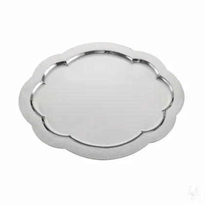 Zdjęcie Piękna owalna srebrna taca o nowoczesnym kształcie - Zaramella Argenti