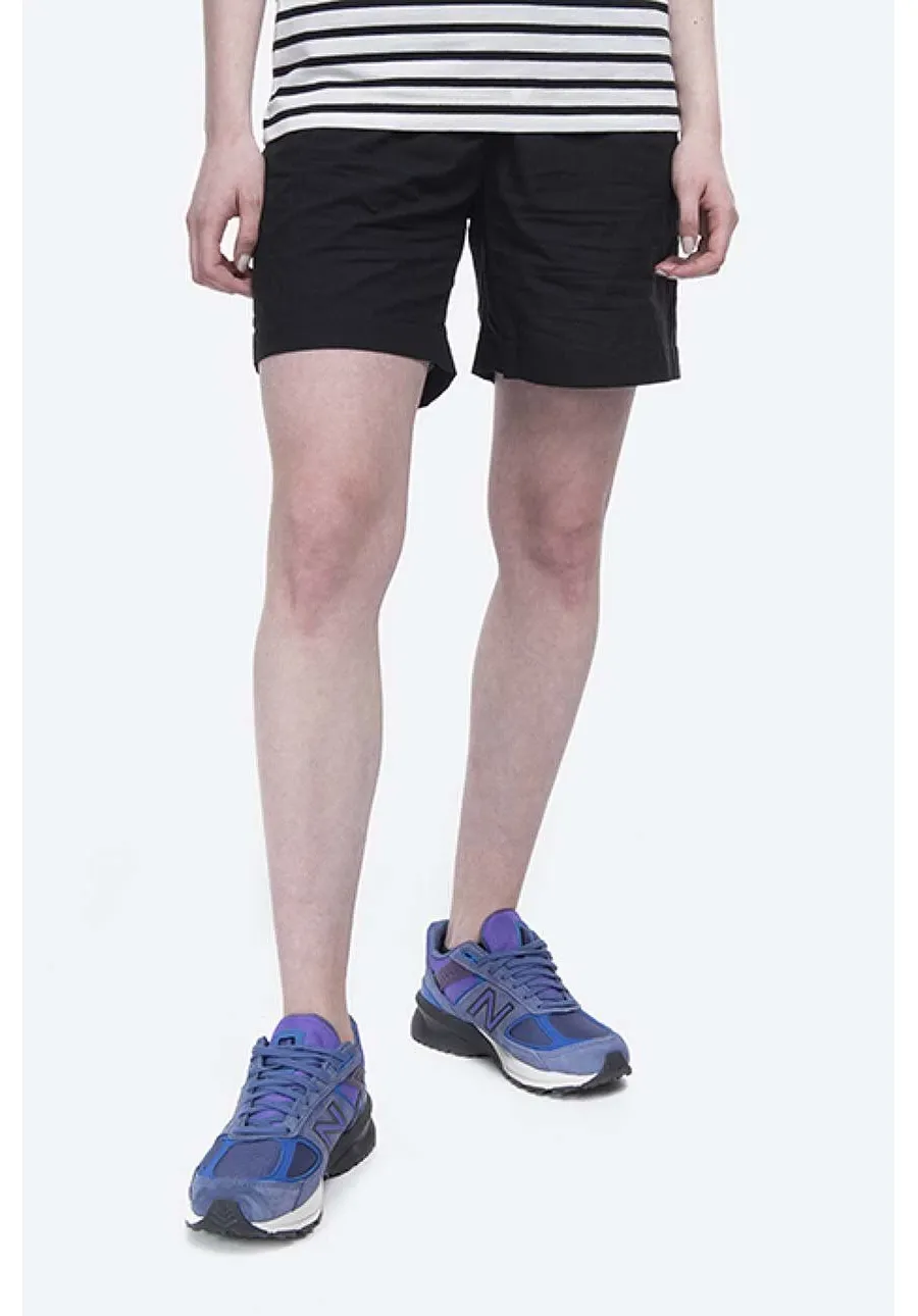 obrazek 1 Norse Projects szorty bawełniane Sophia Light kolor czarny gładkie high waist NW35.0036.9999-9999