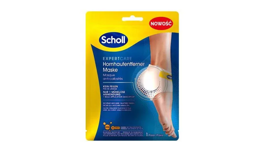 obrazek 1 Scholl Expert Care Złuszczająca Maska na Pięty z Kwasami AHA 1 sztuka
