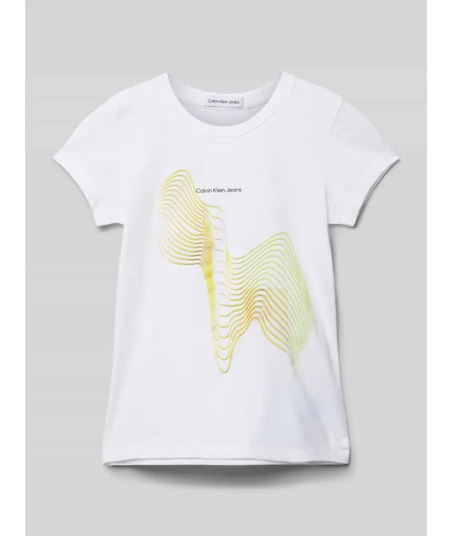 obrazek 1 T-shirt z o kroju slim fit z nadrukiem z motywem