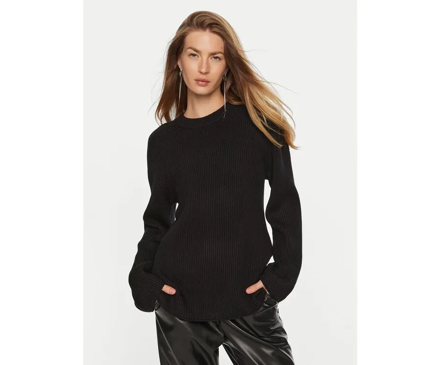 obrazek 1 MICHAEL Michael Kors Sweter MF460YPF2G Czarny Relaxed Fit