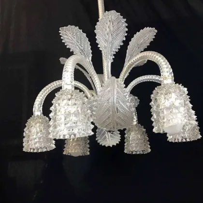 Zdjęcie Żyrandol Rostrato ze szkła Murano z lat czterdziestych XX wieku