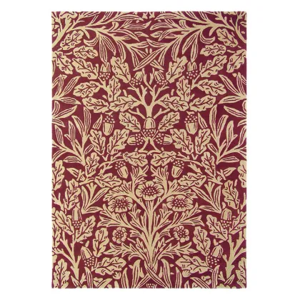 Zdjęcie Nieszablonowy bordowy dywan w kwiaty - OAK CRIMSON 27900