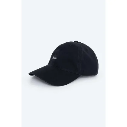 Zdjęcie Wood Wood czapka z daszkiem bawełniana Low profile twill cap kolor czarny gładka 12110804.7083