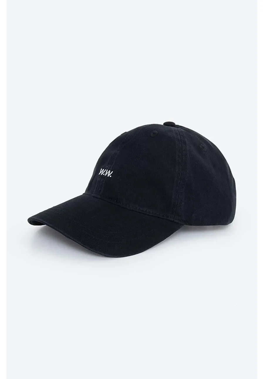 obrazek 1 Wood Wood czapka z daszkiem bawełniana Low profile twill cap kolor czarny gładka 12110804.7083