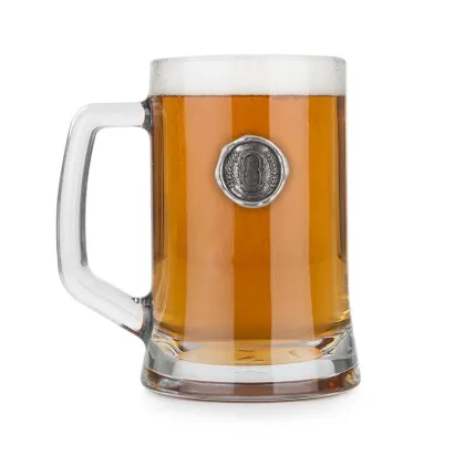 Zdjęcie Niepowtarzalny prezent – kufel z cynowym monogramem – stylizowaną literą „O”