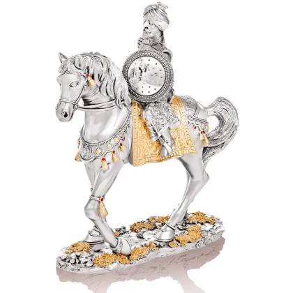 Zdjęcie Wojownik na koniu - luksusowa figurka dekoracyjna