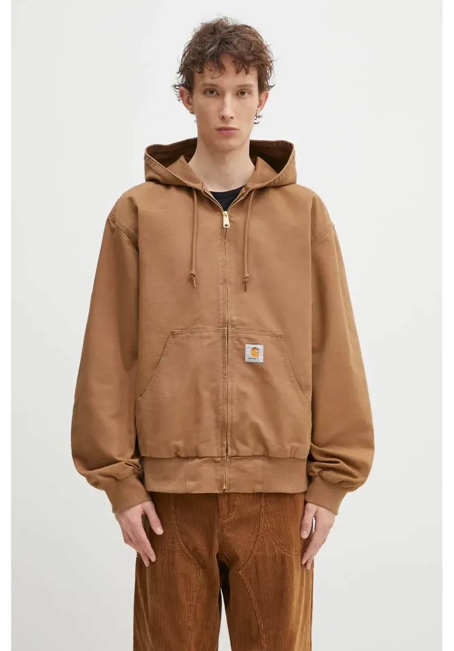 obrazek 1 Carhartt WIP kurtka bawełniana OG Active Jacket kolor brązowy przejściowa I034311.HZ02