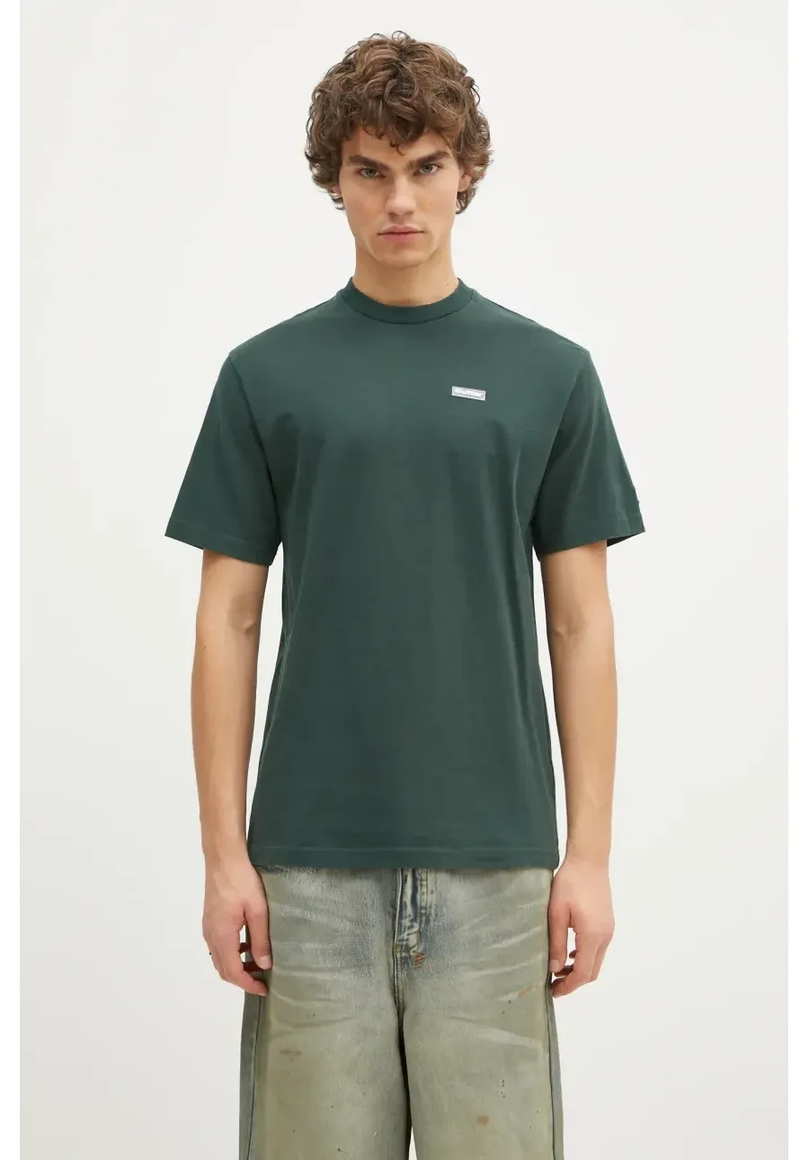 obrazek 1 Butter Goods t-shirt bawełniany Basic Tee męski kolor zielony gładki BG243110