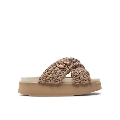 Zdjęcie Inuikii Klapki Woven Stones Platform 70103-106 Brązowy
