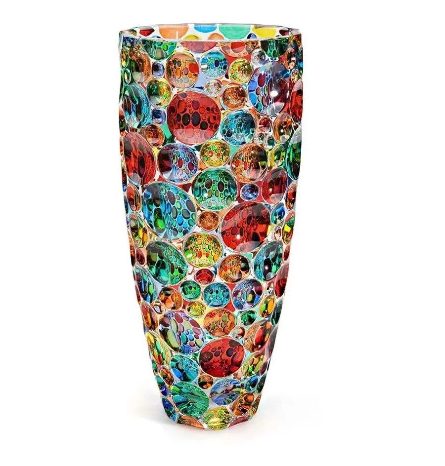 obrazek 1 Włoski wazon Lisboa z weneckiego szkła 35 cm