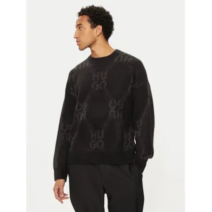 Zdjęcie Hugo Sweter 50524564 Czarny Regular Fit HUGO