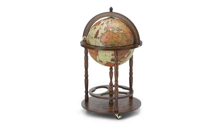 picture 1 Zoffoli Laccato 40 cm Safari bar globe with storage