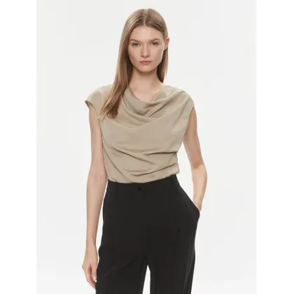 Zdjęcie Calvin Klein Bluzka K20K206281 Beżowy Slim Fit