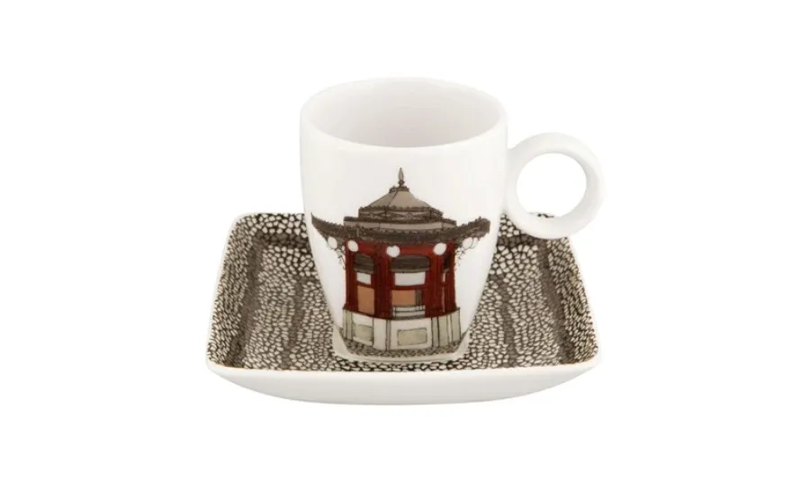 picture 1 Stylish porcelain coffee cup and saucer - Vista Alegre