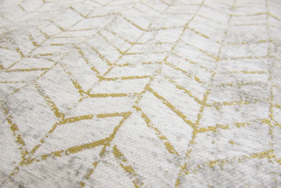 picture 3 Wonderful white gold herringbone rug - CENTRAL YELLOW 8928