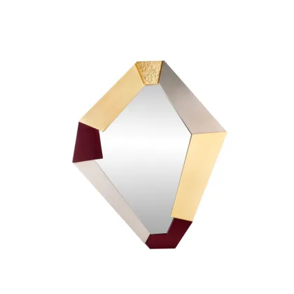 Zdjęcie Lustro wykonane z drewna i metalu do luksusowego wnętrza - Ginger & Jagger