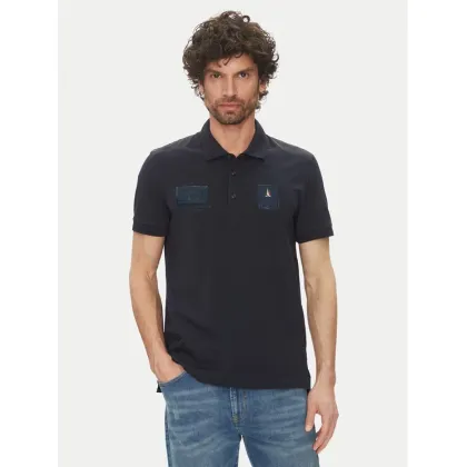 Zdjęcie Aeronautica Militare Polo 251PO1854J593 Granatowy Regular Fit