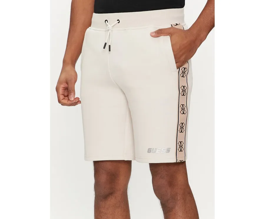 obrazek 1 Guess Szorty materiałowe Mickey Z4RD04 KB3P2 Écru Regular Fit