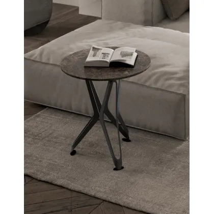 Zdjęcie Designerski stolik kawowy ze szklanym blatem