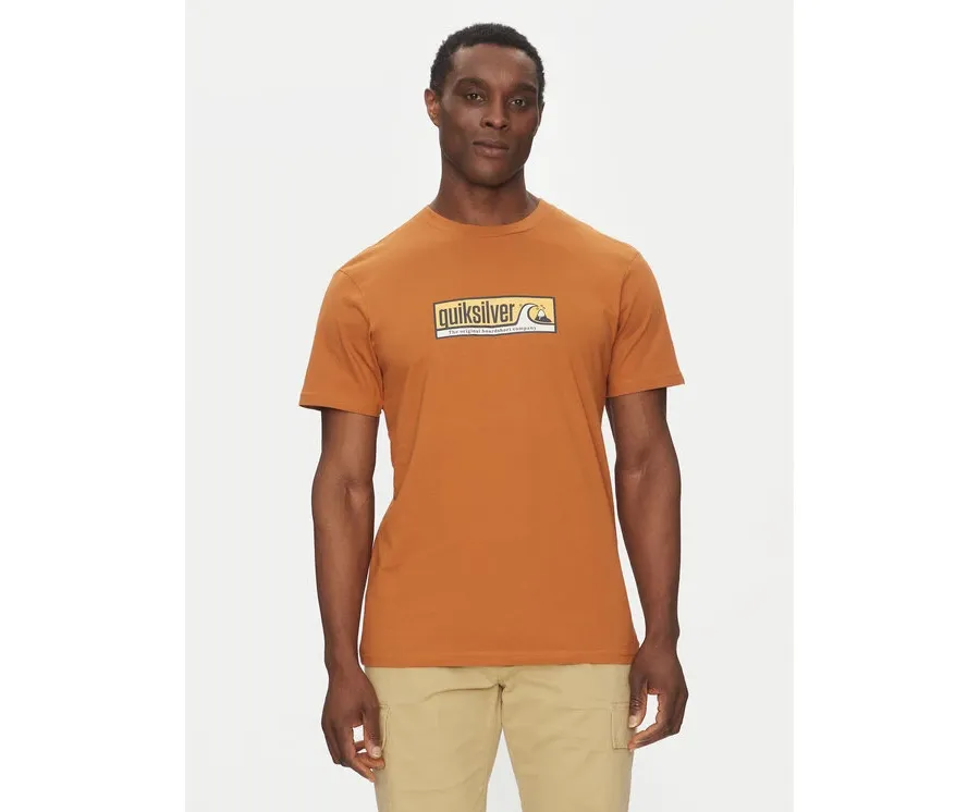 obrazek 1 Quiksilver T-Shirt EQYZT08040 Brązowy Regular Fit