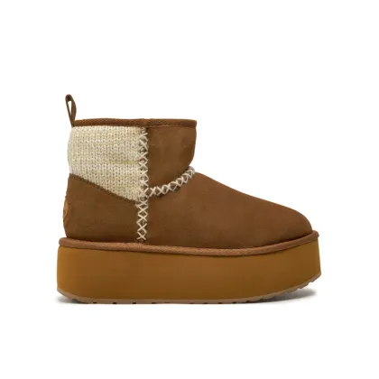 Zdjęcie EMU Australia Śniegowce Stinger Knit Flatform W13143 Beżowy