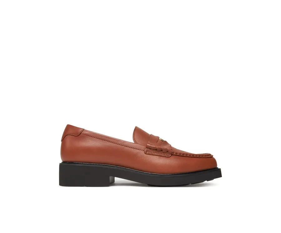 obrazek 1 Tommy Hilfiger Lordsy Crest Squarish Toe Penny Loafer FW0FW08633 Brązowy