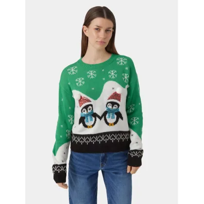 Zdjęcie Vero Moda Sweter 10292664 Zielony Regular Fit