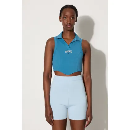 Zdjęcie Reebok Classic top Varsity Tank damski kolor niebieski HT7842-NIEBIESKI