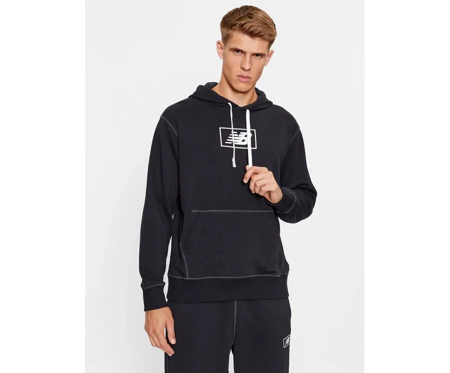 obrazek 1 New Balance Bluza NB Essentials Hoodie MT33508 Czarny Regular Fit