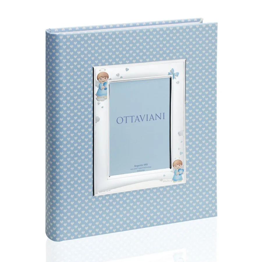 obrazek 1 Stylowy niebieski album na zdjęcia dziecka „Mały anioł”