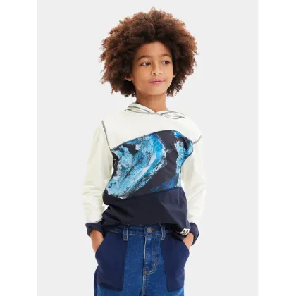 Zdjęcie Desigual Bluza 23WBTK06 Écru Regular Fit