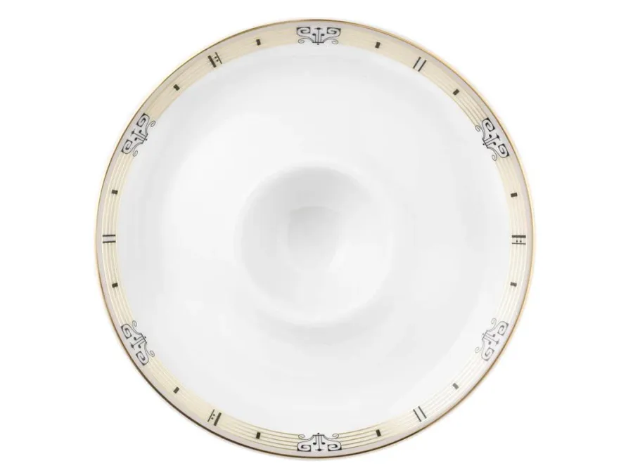 obrazek 2 Prestiżowy porcelanowy kieliszek do jajek zdobiony złotym ornamentem – Tettau