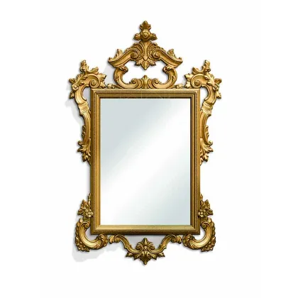 Zdjęcie Bogato rzeźbione luksusowe antyczne lustro