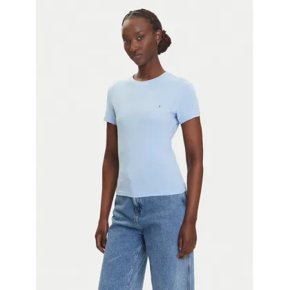 Zdjęcie Tommy Jeans T-Shirt Linear DW0DW21164 Błękitny Slim Fit