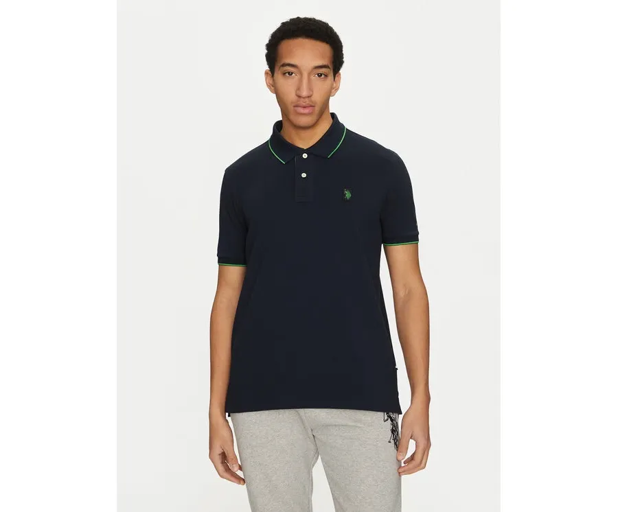 obrazek 1 U.S. Polo Assn. Polo MUP3508 Granatowy Regular Fit