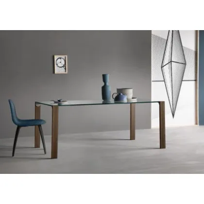 Zdjęcie Nowoczesny szklany stół do salonu - Tonelli Design