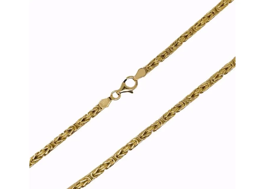 obrazek 1 Łańcuszek bizantyjski o przekroju kwadratowym o szerokości 2,6 mm. 50 cm długości