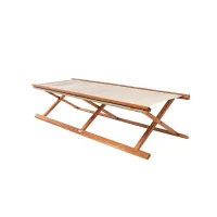 Zdjęcie Składane łóżko Venezia wykonane z drewna tekowego