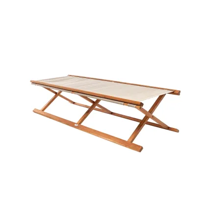 Zdjęcie Składane łóżko Venezia wykonane z drewna tekowego