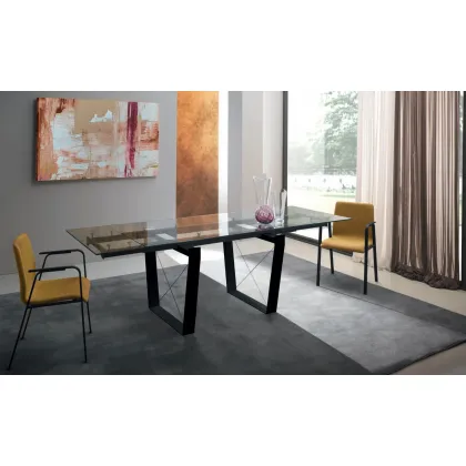 Zdjęcie Prestiżowy rozkładany stół w stylu nowoczesnym – Zamagna Italia